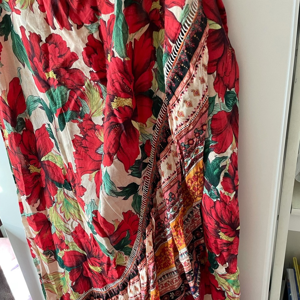 Farm Rio flower skirt